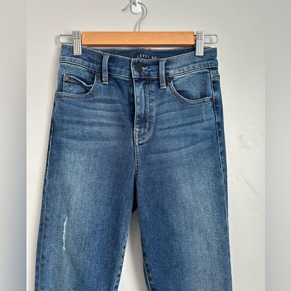 Level 99 High Rise Raw Hem Skinny Jeans - Picture 2 of 11